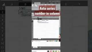 #msoffice #msexcel #autoseries number#youtubeshorts #learning #subscribe #viral