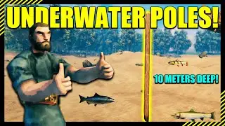 How to Build UNDERWATER Support Poles in Valheim!