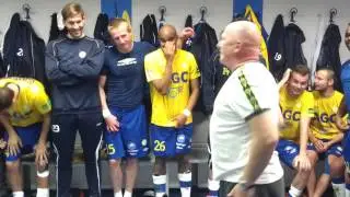 Oslava po Spartě, stříhání Ljevy (3.5.2014)