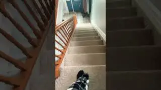 i did it without running this time and i wasn’t even off the stairs 💀