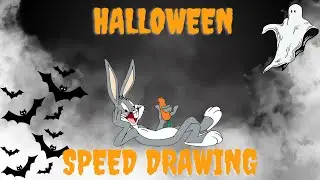 Mickey Mouse, Bugs Bunny Halloween | Speed Drawing