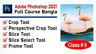 How to use Crop Tool | Perspective Crop Tool | Slice Tool | Slice Select Tool - Frame Tool - Class 6