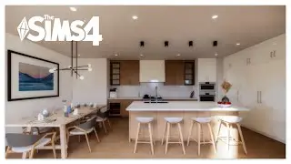 The Sims 4 | Minimalist Scandinavian Modern House | Speed Build