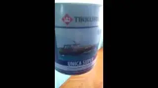 Покрытие паркета лаком Tikkurila.