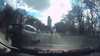 2/10/22 - Minivan runs a stop sign