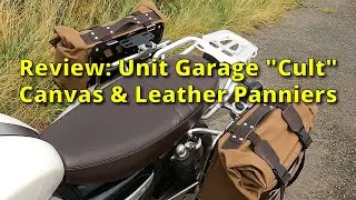 Review of Unit Garage "Cult" canvas and leather pannier bags