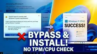 Skip TPM Check and Install Windows 11 25H2 Anyway | This ONE Command Bypasses Windows 11 TPM