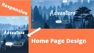How to create a hope page full responsive Using HTML, CSS and Javascript 2021. Free source code.