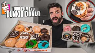 COMIENDO TODOS los DONUTS MÁS FAMOSOS del PAIS 🍩 *DUNKIN DONUTS* ¿MEJORES que en ESTADOS UNIDOS?