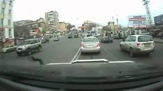 Езда на тракторе по Владивостоку
