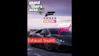 Lamborghini Huracan Exhaust Sounds GTA5 Vs FH5 Vs NFS Heat #shorts