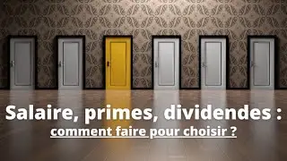 SALAIRE, PRIME ou DIVIDENDES : Comment faire le bon choix ?