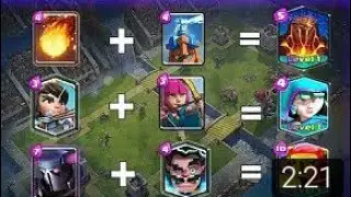WHAT HAPPENS IF TWO CARDS MERGE CLASH ROYALE
