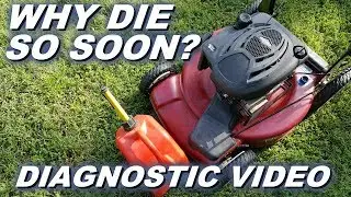 Diagnosing why Lawnmower dies afters only a few minutes of running.