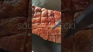 Sound check! #food #lechonbelly #ongchon #porkbelly