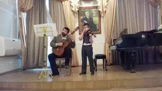 Юлия Финкельштейн - Вариации для скрипки и гитары на тему русской народной песни "Катенька веселая"