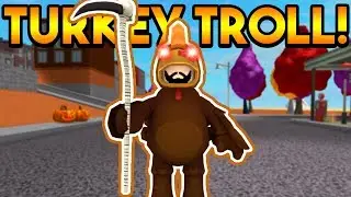 THE EVIL TURKEY TROLL! | ROBLOX: Super Power Training Simulator