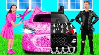Pembe Araba ve Siyah Araba Mücadelesi | Eğlenceli Anlar TeenTeam Challenge