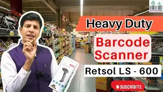 Barcode Scanner Restsol LS600 Heavy Duty How to use barcode scanner billing Excel Invent Cheapest