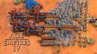 Age of Empires 4 - MASSIVE ATTACK FROM THE HILL