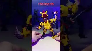 Nightmare Fredbear eating Gregory custom figure | FNAF clay sculpture
