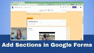 Add Sections in Google Forms