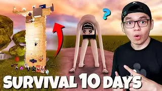 GG OP!! Build a 10-Storey Tower to SURVIVAL 10 Days from Anomaly 🥶🔥🥶 | Dangerous Night Indonesia