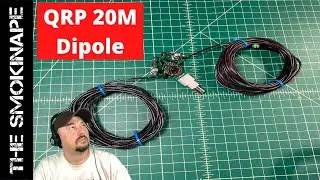 QRPGuys 1:1 Voltage Balun & 20m Dipole Build - HAM Radio - TheSmokinApe