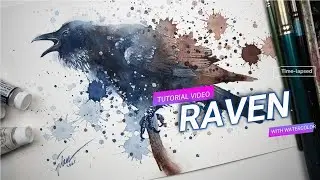 Tutorial video #82 – RAVEN the painting process [time-lapsed]