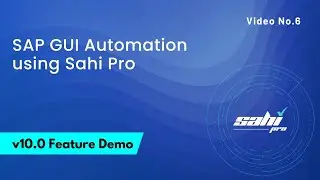 SAP GUI Automation using Sahi Pro | Demo Video