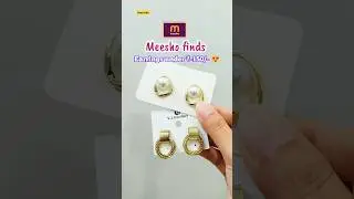 Meesho finds Korean style earrings under ₹-150/-😍 #viralshort #shorts #meeshofinds #meeshojewellery