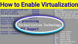 How to Enable Disabled Virtualozation on Windows 10