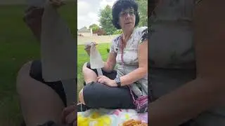 We had a picnic at my dad’s grave for Father’s Day 
