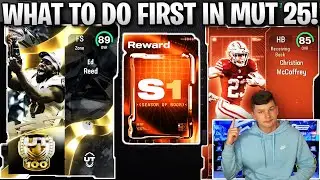 WHAT TO DO FIRST IN MADDEN 25 ULTIMATE TEAM! FREE PLAYERS, COINS, AND MORE!