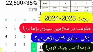 how to calculate govt employee salary after budget 2023-2024 - govt employee salary increase budget