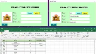School Attendance Register Using Excel VBA || How to Create an Attendance Register in Excel VBA