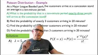 Poisson Distribution - Example #1 | Manual & Excel Solution