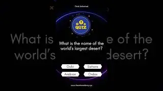 What is the name of the world's largest dessert? #quiz #learn #learning #gk #education #knowledge