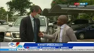 Minister of Finance Neal Rijkenberg has arrived for the 2022/23 National Budget Speech