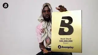 @BlackSherifMusic receives his plaque for 500Million Boomplay Streams!