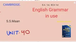 Unit 40 If I had known.... I wishI had known..... English Grammar In Use