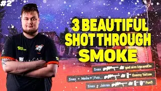 THREE BEAUTIFUL SHOT THROUGH SMOKE | CS GO HIGHLIGHTS