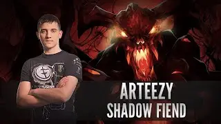 Eg Arteezy Safelane Shadow Fiend Gameplay 