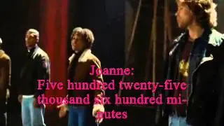 Rent - Seasons of Love Lyrics