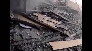 Зачистка в Бахмуте.Видо снято от первого лица.Снято в бою.Война в Украине.