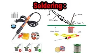 how to use soldering iron first time / soldering iron kaise use kare / pcb