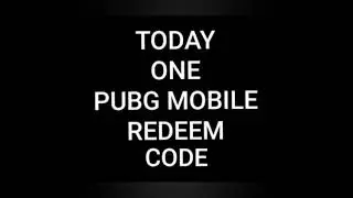 TODAY ONE PUBG MOBILE REDEEM CODES 2021 | Latest redeem code 2021 rewards