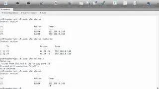 RaspberryPi UFW (Uncomplicated Firewall) - Part 2 - deleting rules
