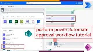 perform power automate approval workflow tutorial with SharePoint