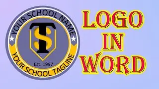 Free School logo design in ms word || 2023